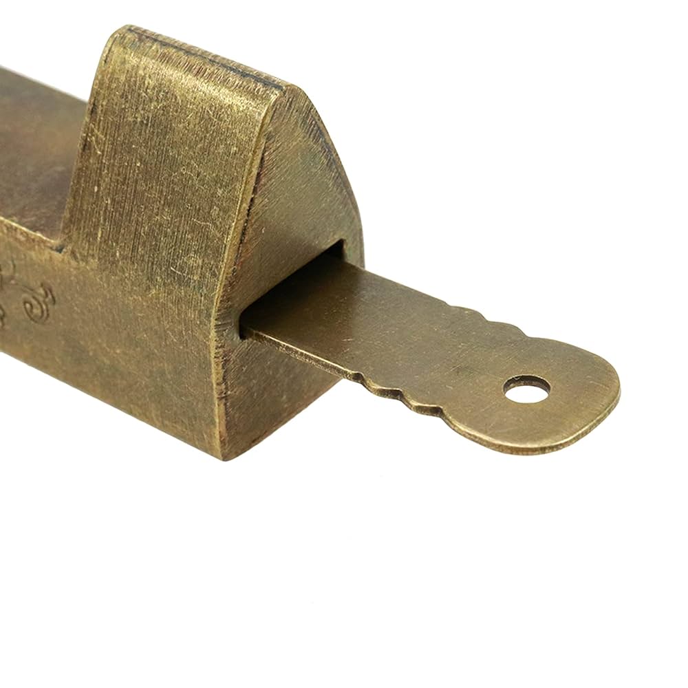 Quluxe 3 Inch Vintage Antique Lock Old Chinese Lock Retro